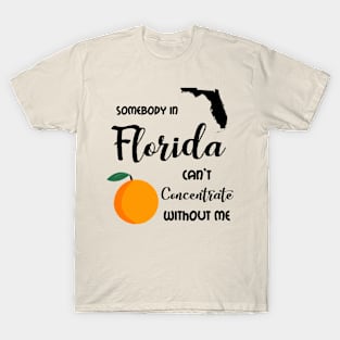 Somebody in Florida Can't Concentrate T-Shirt